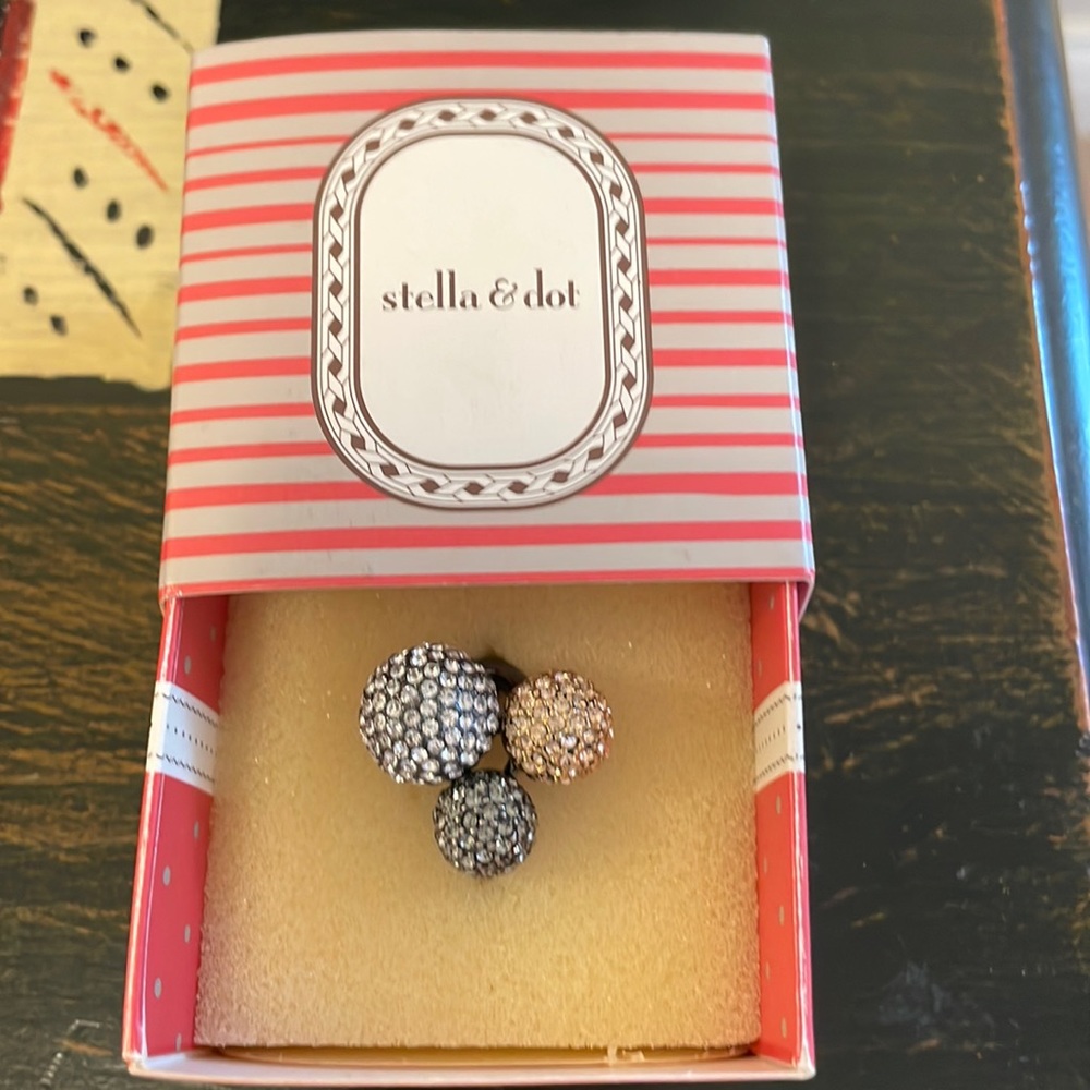 Stella and dot 3 soirée trio adjustable ring